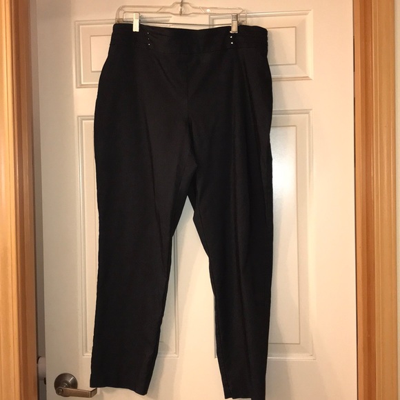 Denim-Color Pull-On Dress Pants - Picture 1 of 4